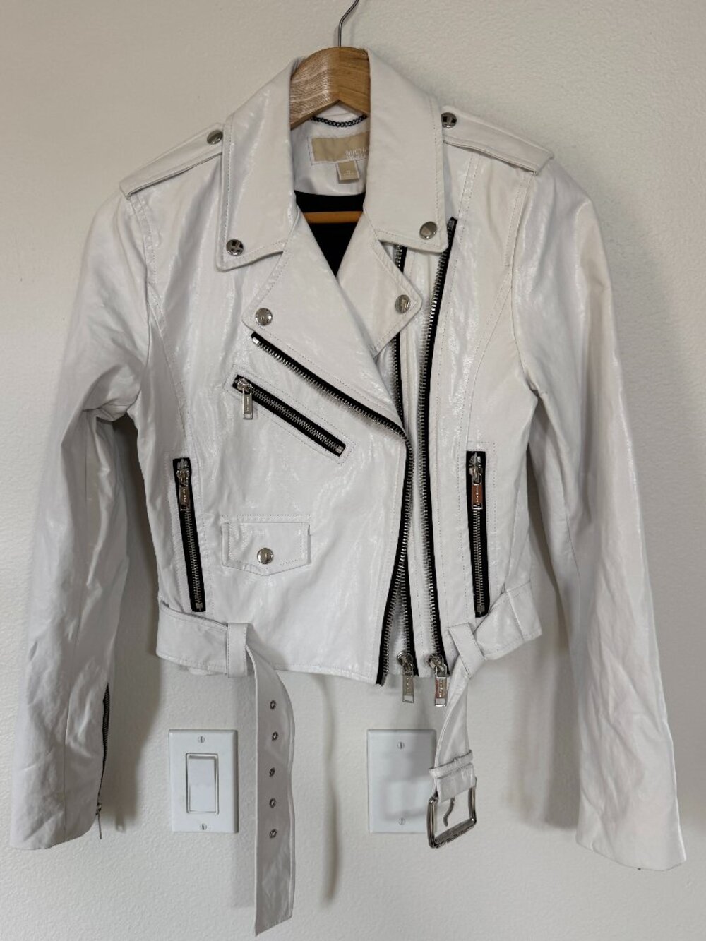 Michael Kors Leather Jacket - Women's Medium